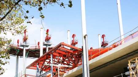 Construction of public work in Barcelona