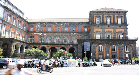 Ancient building of Naples, Italyのeditorial素材