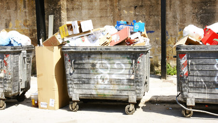 Garbages in Palermo, Italy