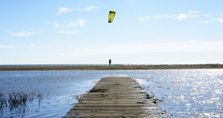 Championship of kitesurf 2012 in Castelldefels s beach, Barcelona