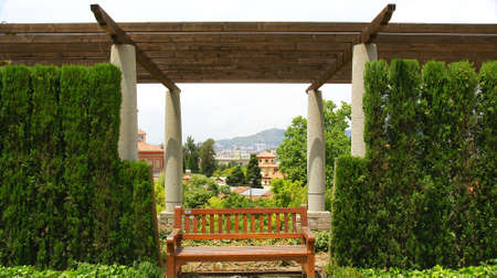 Gardens of The Grec of Barcelonaの写真素材