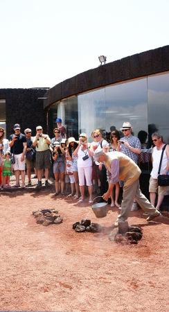 Shows Timanfaya Park in Lanzarote, Canary Islandsのeditorial素材