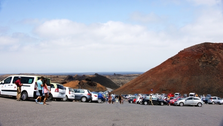 Natural Park of Timanfaya in Lanzarote, Canary Islandsのeditorial素材