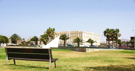 Panorama of a Arrecife archetype in Cabildo building, Lanzarote, Canary Islandsのeditorial素材