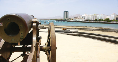 Castle Canyon San Gabriel, Arrecife, Lanzarote, Canary Islandsのeditorial素材