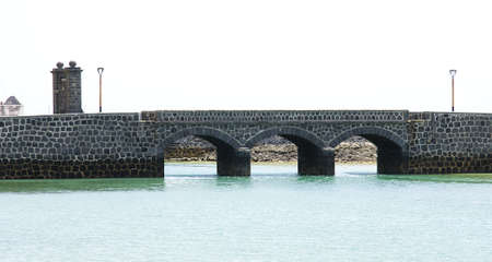 Castle Bridge of San Gabriel in Arrecife in Lanzarote, Canary Islandsの写真素材