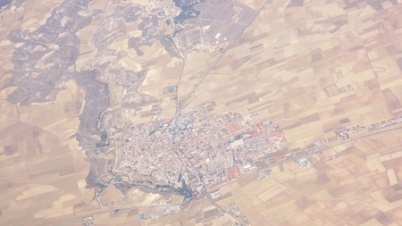 Air sight from a planeの写真素材