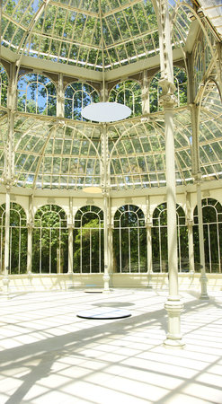Interior Crystal Palace in Madrid s Retiroのeditorial素材