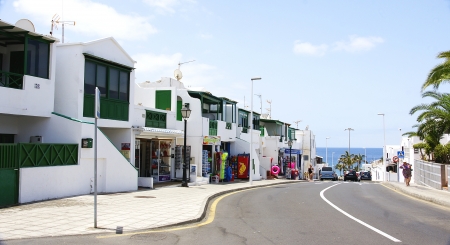 Streets of the Puerto del Carmen, Lanzarote, Canary Islandsのeditorial素材