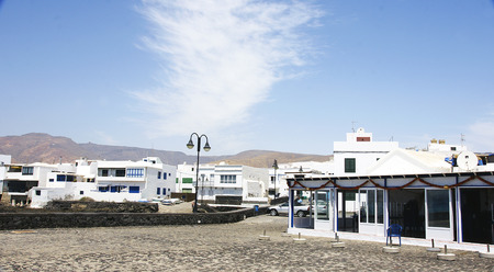 Harbour View Arrieta, Lanzarote, Canary Islandsのeditorial素材