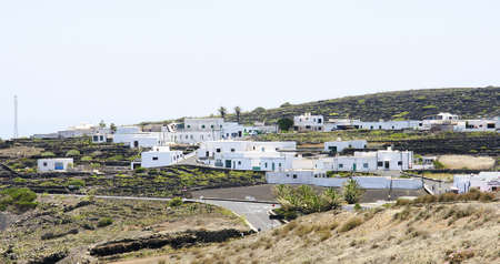 Typical village of Lanzarote, Canary Islandsの写真素材