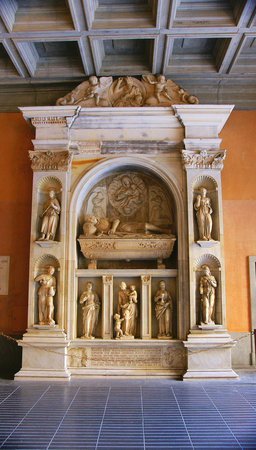 Sepulchre Bernat II of Vilamar, Monastery of Montserrat, Barcelonaのeditorial素材