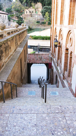 stairs in Monastery of Montserrat, Barcelona