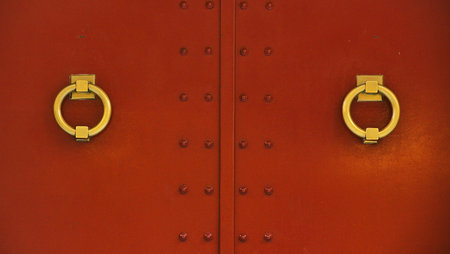 Door detail for backgrounds and texturesの写真素材