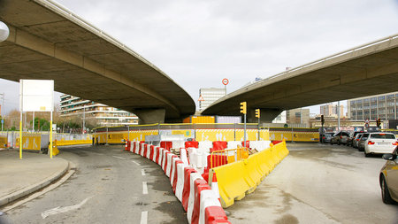 Reconstruction works in The Glories of Barcelona