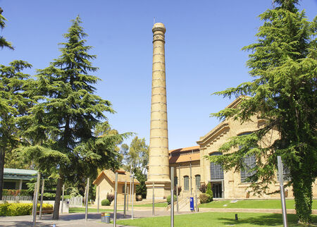 Water Gardens Museum in Cornella de Llobregat, Barcelonaのeditorial素材