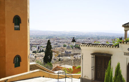 Panoramic of Granada, Spainの写真素材