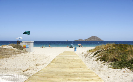 Beach in La Manga del Mar Menor, Murciaの写真素材