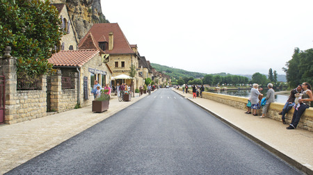 View of La Roque Gageac, Franceのeditorial素材