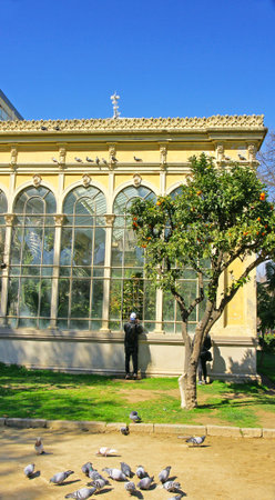 Greenhouse in Ciutadella Park Barcelonaのeditorial素材