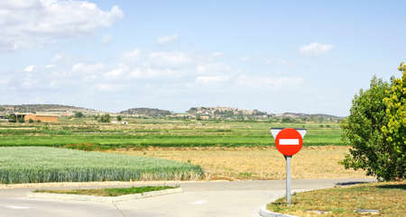 Landscape of Lleida, Catalunya, Spainの写真素材