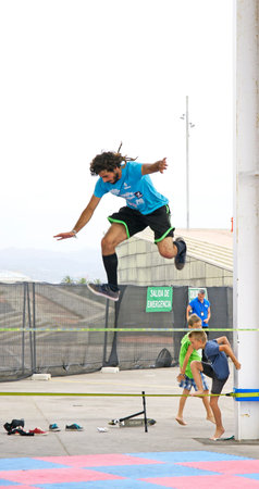 Barcelona Championship LKXA display extreme jumps bike and skate