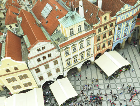 Rooftops of Prague, Czech Republicのeditorial素材