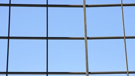 grid of a building in Barcelonaの写真素材
