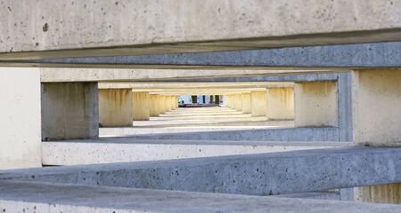 Concrete structure for backgroundsの写真素材