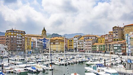 Port of Bermeo,Vizcaya,Spainのeditorial素材