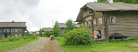 View of Mandrogi, Russian Federationのeditorial素材