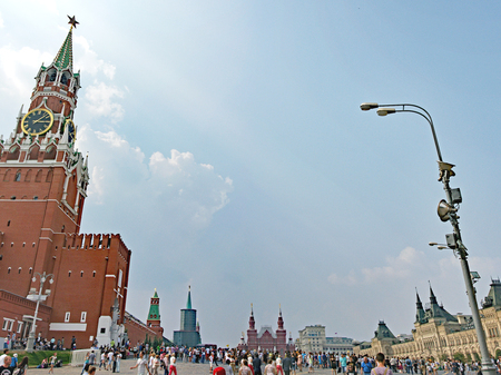 View of the Red Square in Moscow, Russian Federationのeditorial素材