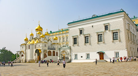 Bell tower of a church in the Kremlin in Moscow, Russian Federationのeditorial素材