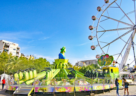 Fair at Moll Espana in Barcelona, Catalunya, Spain, Europeのeditorial素材