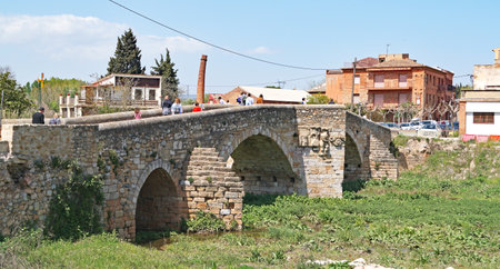 Montblanc, Conca de BarberÃ¡, region of the province of Tarragona, Catalonia, Spain, Europeのeditorial素材