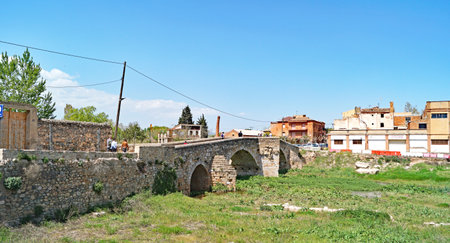 Montblanc, Conca de BarberÃ¡, region of the province of Tarragona, Catalonia, Spain, Europeのeditorial素材