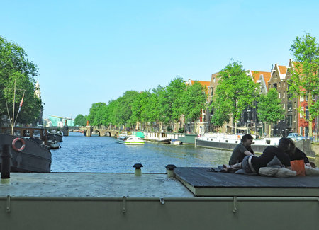 Amsterdam, Holland, Netherlands, Europeの写真素材