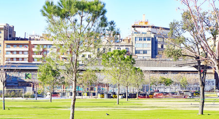 View of the city of Barcelona, Spain