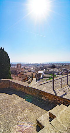 Panoramic view of the cityの写真素材