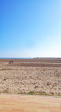 beach and sea, closeup of photo, north chinaの写真素材