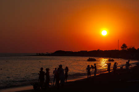Sunset in turkeyの写真素材