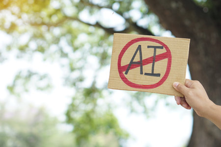 Hand holding a cardboard box with the word 404 error in the park.