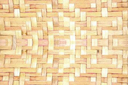 Woven brown wicker basket pattern background texture