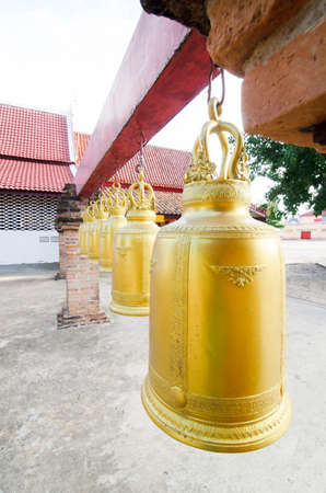 Old temple bell in Thailandの写真素材