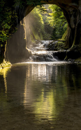 Nomizo falls of the Kimitsu cityの写真素材