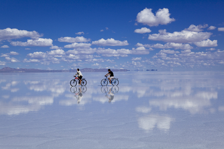 Bolivia Uyuni Salt Lakeのeditorial素材