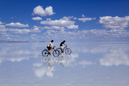 Bolivia Uyuni Salt Lakeのeditorial素材