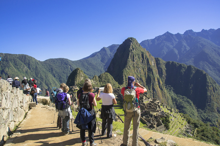 Incan ruins, the machupitz ruinsの写真素材