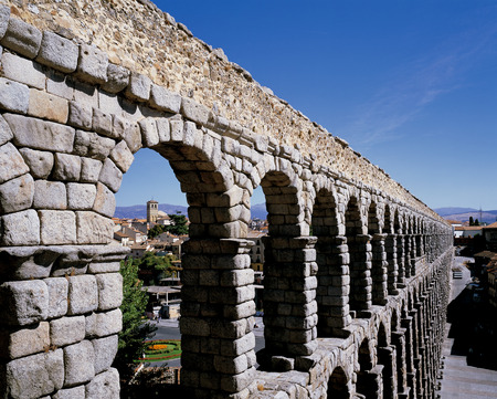 The aqueduct of Segoviaの写真素材