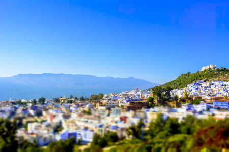Blue city of Morocco, Chefchaouenの写真素材